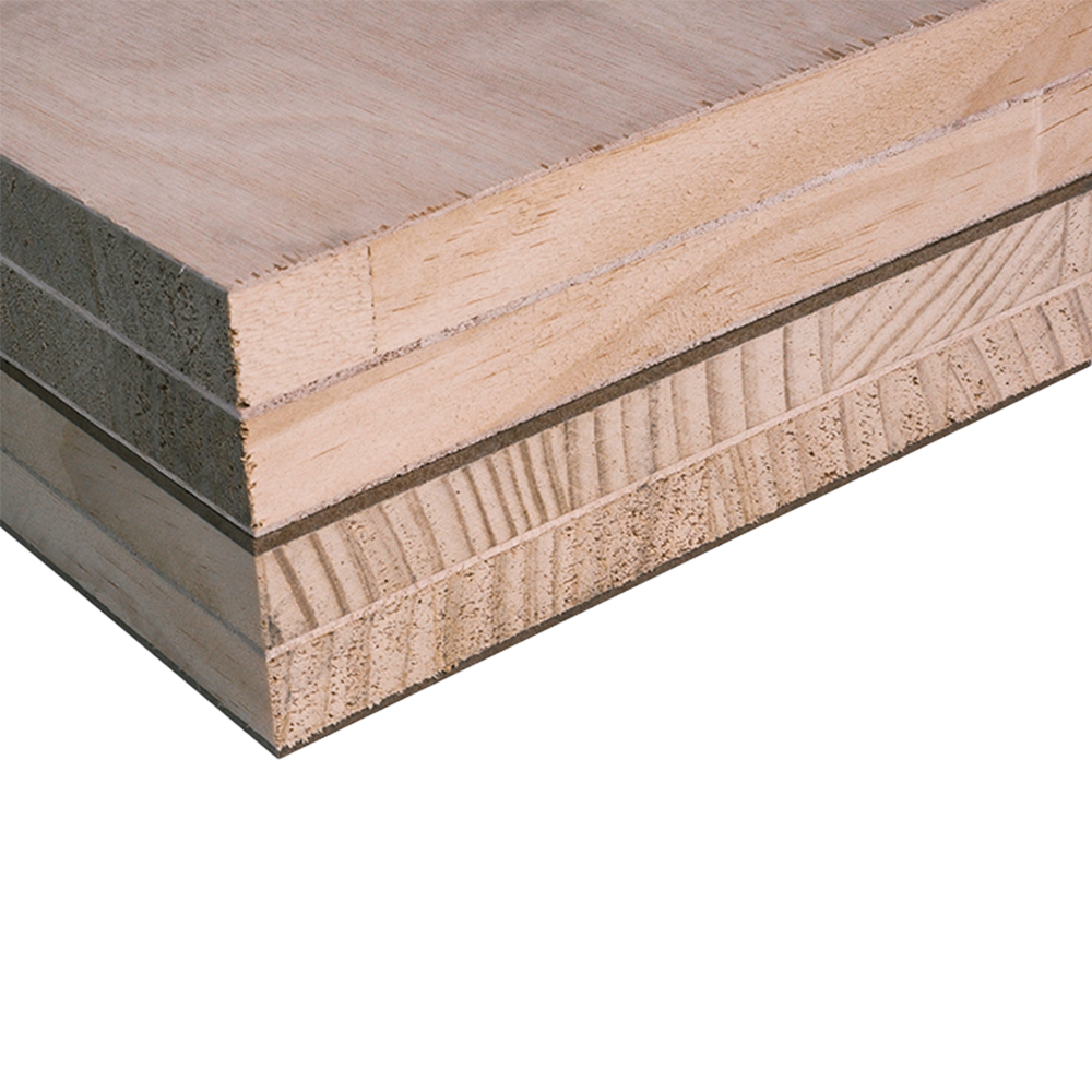 Pannello listellare double core a 5 strati